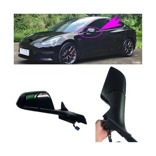 Rétroviseur pour Tesla Model 3 blanc finition haut de gamme