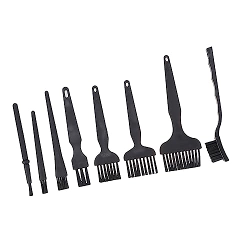 GARVALON 8pcs Anti-Static Keyboard Cleaning Brush Set for Home and Office Ergonomic Design Washable Dusting Tools for Keyboards Motherboards and Electronics Cleaning