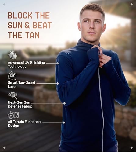 Image of Lymio Sunscreen Jacket For Men | Sun Protection | Uv Protection | Spf | Riding | Riding | Biker | Sun Coat | Sunblock | Summer Jacket For Men (Packs Also Available) (SSM-J-01-03)