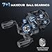 KastKing Spartacus II Plus Baitcasting Reel, DualBalance Magnetic Braking System, 8.0:1 High-Speed Gear Ratio, Ultralight 6 oz, 7+1 MaxiDur Double-Shielded Ball Bearings, Fishing Reels