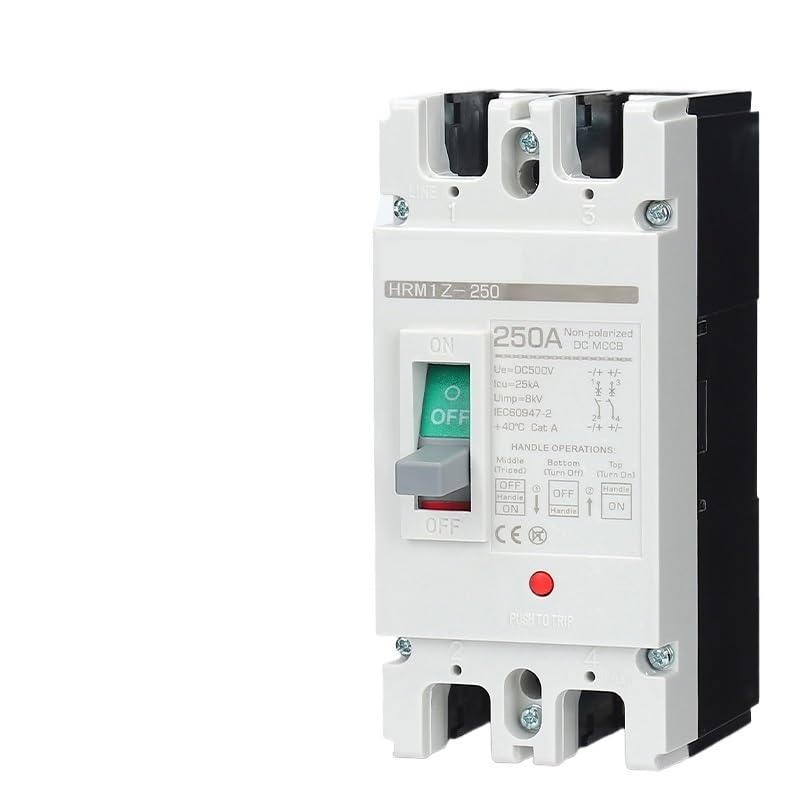 MCCB de 2 polos CC 600V con protección contra sobrecargas para paneles solares 2