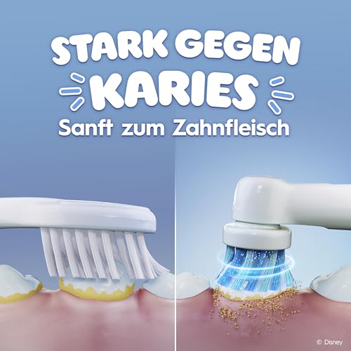 Oral-B Pro Kids 3+ König der Löwen Elektrische Zahnbürste für Kinder — Electric Toothbrush ab 3 Jahren, Inkl. 1 Aufsteckbürste, Extra Weiche Borsten und 2 Putzmodi für Zahnpflege, Weiß/Rot 3