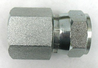 AF C5256-04-04 - 1/4 Female Pipe (.540''-18 Threads) x 1/4 Female JIC (7/16''-20 Threads)