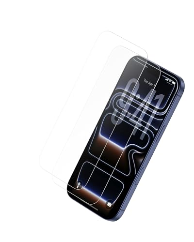 Belkin ScreenForce TemperedGlass Screen Protector for iPhone 17 Pro Max, Scratch-Resistant Impact Protection w/Included Easy Align Tray for Bubble Free Application, Recycled Glass - 2 Pack - image 1