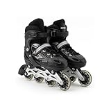 Patins Roller Inline Infantil Tamanho M Ajustável do 35 ao 38 com 4 Rodas, Fecho Seguro, Design Divertido e Confortável para Crianças Iniciantes e Intermediárias