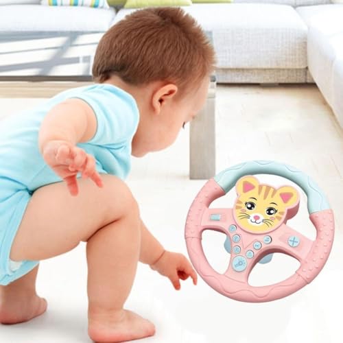 Image of Premium Kids Driving Steering Wheel Funny Interactive Driving Wheel with Music (CAT)