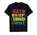 Photo Gallery mangia il sonno tennis divertente giocatore sportivo expert coach graphic maglietta Photo Gallery mangia il sonno tennis divertente giocatore sportivo expert coach graphic maglietta