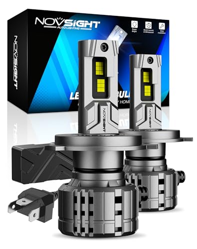 Image of NOVSIGHT H4 /9003 Fog Bulbs 88000LM, 900% Ultra Bright Fog Bulbs, Pack of 2