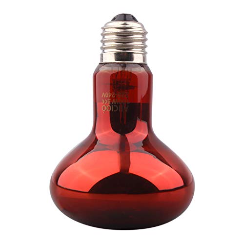 AIICIOO Infrarood Warmte Lamp - Reptiel Verwarming Lamp Spot voor Hagedissen Schildpadden Snakes Spinnen Draak, 100W 2pack, Rood - Afbeelding 3