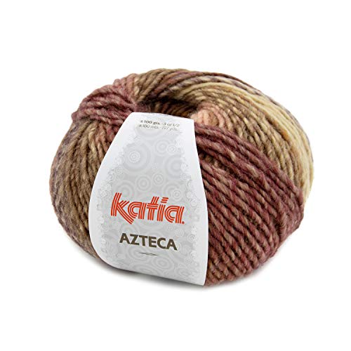 Katia Azteca Laine avec dégradé de couleur à tricoter et crochet pour aiguilles 5-5,5 mm (7877, 100 grammes)