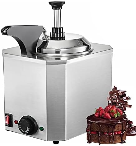 Stainless Steel Chocolate Jam & Sauce Pump Dispenser, 30-110℃ Food for Hot Fudge, Caramel & Toppings for Desserts & Events