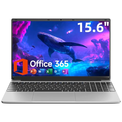 15.6 Inch Windows 11 Laptop, 5205U Processor, 4GB RAM 128GB Storage Expandable to 1TB, FHD Display with Numpad, Office 365 Pre-Installed, Wi-Fi 5 Bluetooth 4.2, Type-C for Student & Business