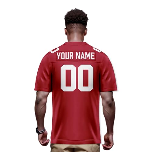 Image of Custom Replica Football Jersey with Name Number Logo