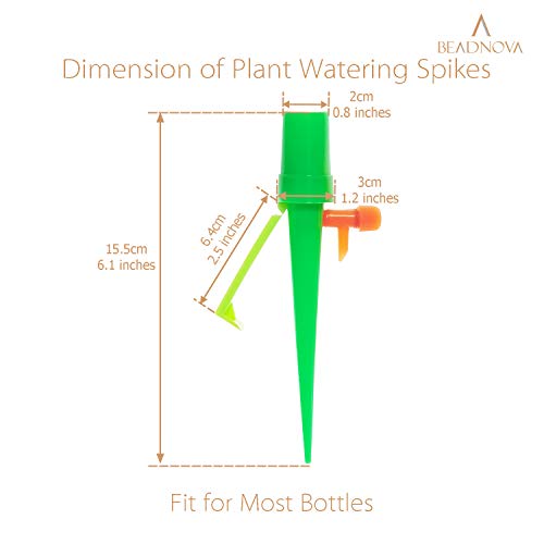 BEADNOVA-Plant-Self-Watering-Spikes-Automatic-Irrigation-Equipment-Adjustable-Self-Watering-Spikes-for-Plants-with-Slow-Release-Control-Valve-Orange-Green-6pcs BEADNOVA-Plant-Self-Watering-Spikes-Automatic-Irrigation-Equipment-Adjustable-Self-Watering-Spikes-for-Plants-with-Slow-Release-Control-Valve-Orange-Green-6pcs