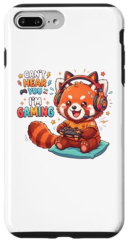 Red Panda Gaming Can't Hear You I'm Gaming Red Panda �X�}�z�P�[�X iPhone 7 Plus/8 Plus �p