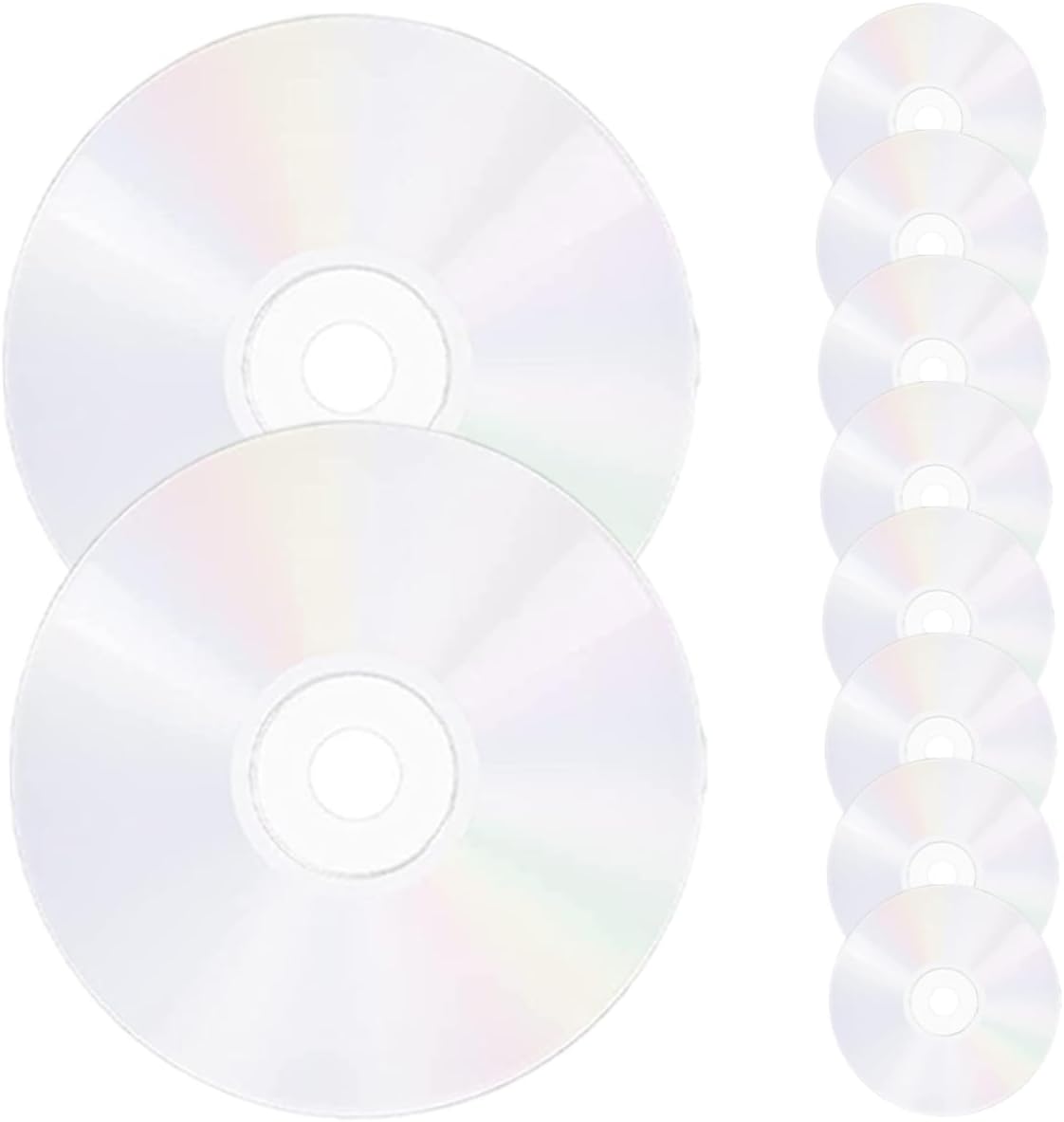 10pcs DIY Cd Discs for Painting Transparent Decorative Wall Crafts for Home Decor and Creative DIY Projects