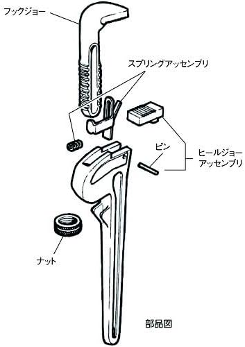 Miniatura 7 de RIDGID 31090 - Llave de tubo recta de aluminio modelo 810 llave de fontanería de 10 pulgadas plata pequeña