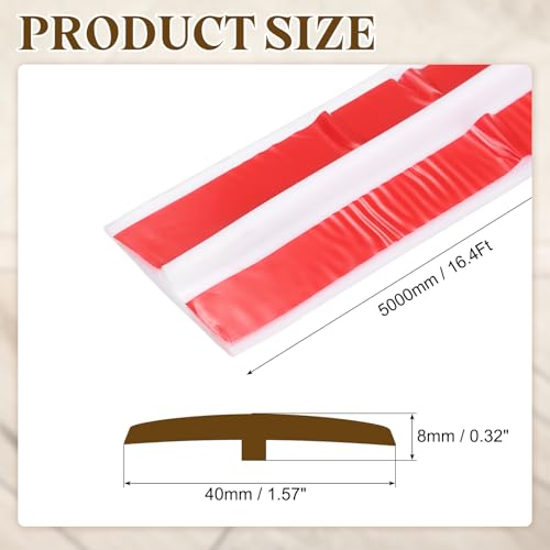 Bande de transition en T PVC blanc 5m x 4cm pour joints de sol - 3