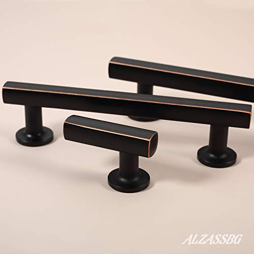 Alzassbg 5 Pack Oil Rubbed Bronze Cabinet Knobs, 1.8 Inch(46Mm) Cabinet Handles Hardware Straight Bar Knobs For Kitchen Cupboard And Drawer Al6084Orb #TOP1