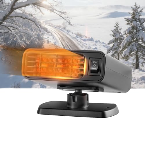 12V Car Heater for Vehicle, Portable Car Heaters that Plugs into Cigarette Lighter, Car Windshield Defroster Demister Defogger