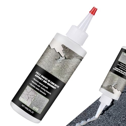 Relleno de grietas de asfalto - 150 ml, relleno de grietas de capa resistente al agua, asfalto de de, kit de reparación de la entrada de fórmula modificada de polímero | Sellador de as