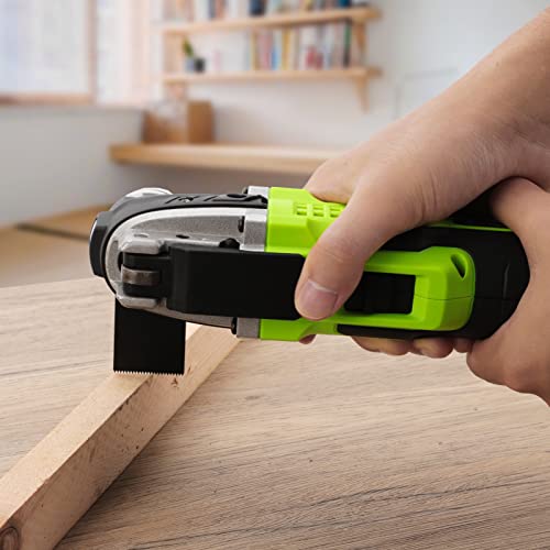 Yougfin Oscillating Multi-Tool Kit, 20V Cordless Oscillating Tool, 6 Variable Speed, 4.5° Oscillation Angle, Bright Led & Quick Change, Power Tools With 27 Pcs Accessories & Carrying Bag #TOP4