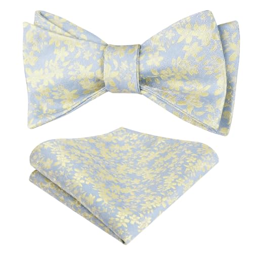 Image of Alizeal Mens 2pcs Floral Pattern Bow Tie Set