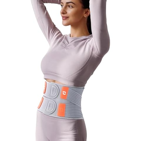 CERBONNY Back Brace Support Straps-Lumbar Support Cushions for Back Pain Relief, Sciatica, Herniated Disc, Adjustable Support Straps-Lower Back Brace with Removable Lumbar Pad for Men & Women(M) Cover