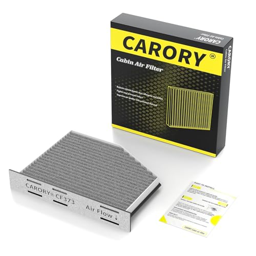 CARORY Cabin Air Filter w/Activated Carbon for VW Golf 2004-2018, Jetta 2005-2019, Tiguan 2006-2018, Passat 2005-2018, CC 2009-2020, Audi A3 2004-2015, Q3 2012-2018 and More
