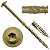 #14 x 4" Construction Lag Screw Exterior Coated Torx/Star Drive Heavy Duty Structural Lag Screw Far Superior to Common Lag Screws - Modified Truss Washer Head - Full Box - 500 Screw Count