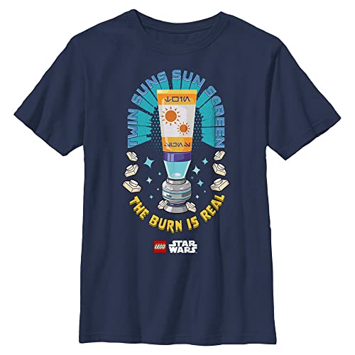 LEGO Kids Star Wars The Burn is Real Boys Short Sleeve Tee Shirt