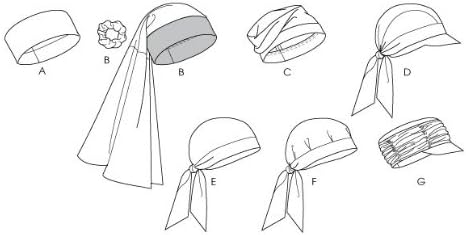 McCall's Patterns M6521 Headband, Head Wraps and Hats