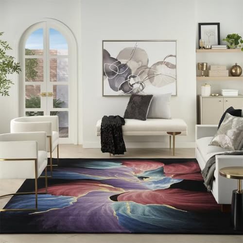 Tapis salon pas cher lavable 200x250cm abstrait moderne - 2