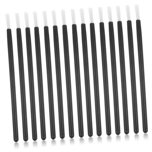 FONDOTIN 100個 入り使い捨てリップグロスアプリケーター 多機能アイライナー まげブラシ 携帯便利で精密なリップラインとアイメイクに