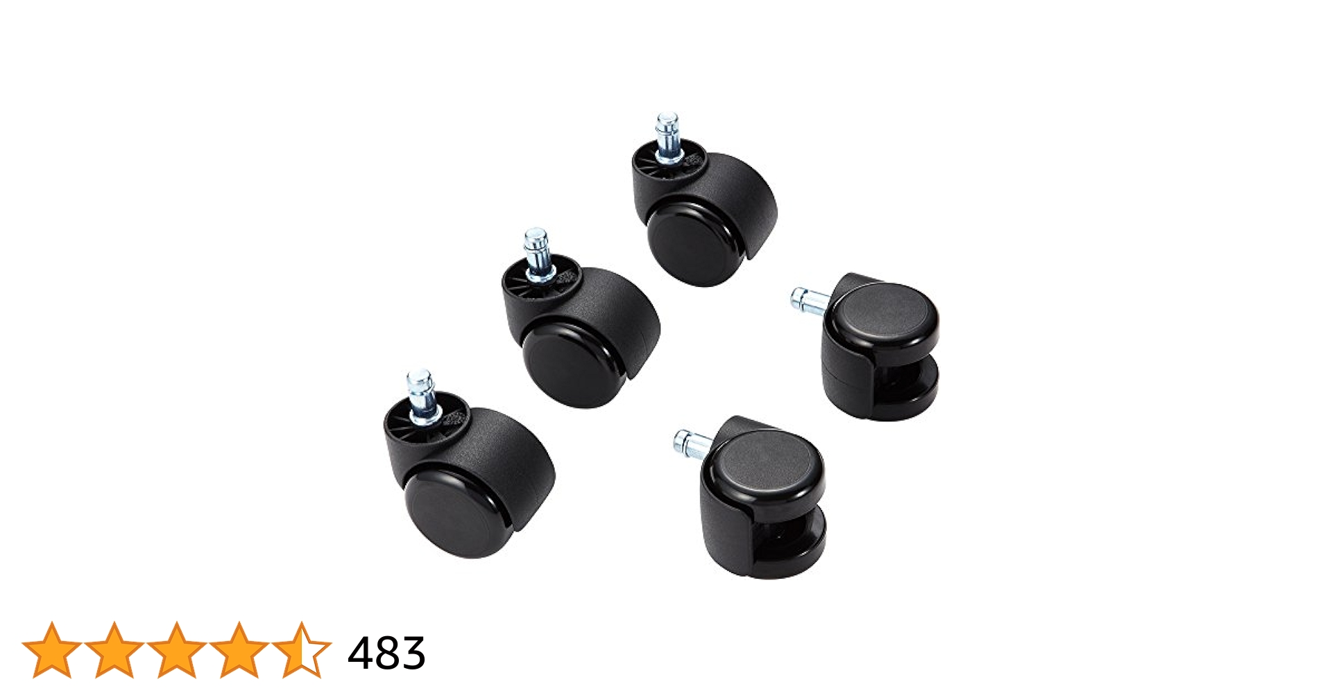 (未使用･未開封品)　ナカバヤシ OAチェア用オプション ウレタンキャスター ブラック CA-CU01BK og8985z Amazon | ナカバヤシ OAチェア用オプション ウレタンキャスター