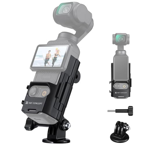 K&F Concept Osmo Pocket 3 拡張アダプター フレームマウント【1/4ネジ穴マウント&幅広い拡張性】DJI オズモポケット3 用マウントアダプター pocket 3 アクセサリー 1/4ネジ穴付きアダプター アクションカメラ用マウント