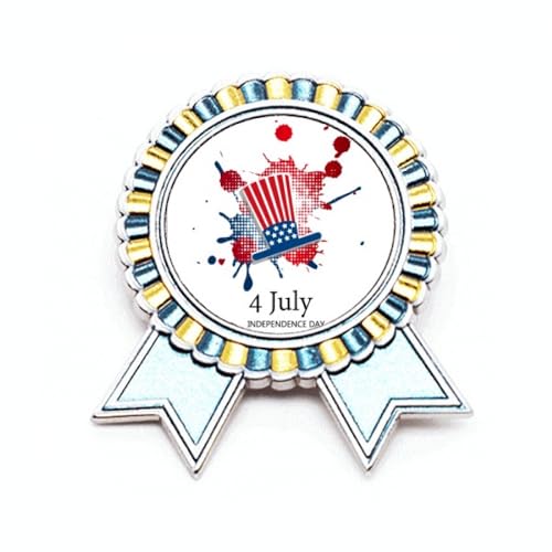Badge Amérique 4 juillet style médaille de vainqueur pour costume festif