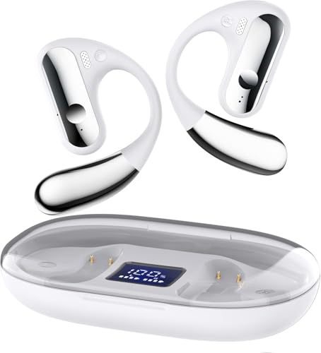 Image of CoolJumper Bluetooth 5.4 Open Ear Headphones, Wireless Earbuds 80H Playtime, AI Translation Earbuds Real Time 166 Languages Translator Ear Buds