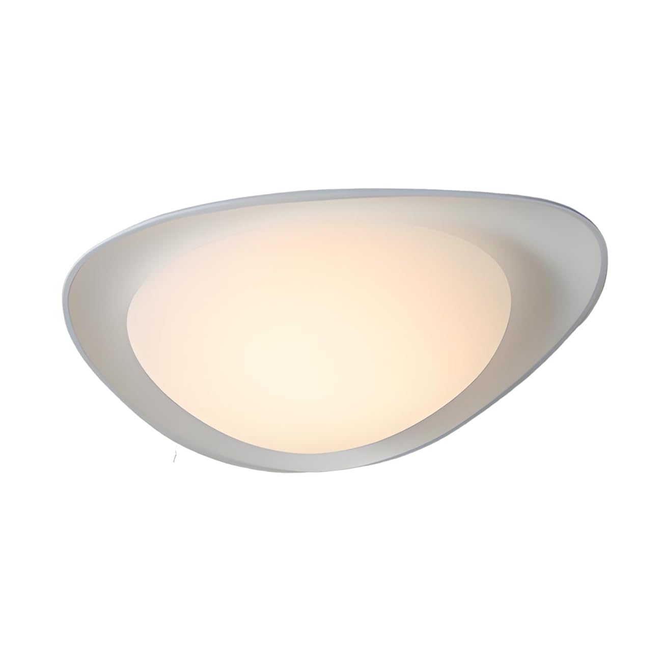 YNVIOZM Nordic Retro LED Ceiling Lamps Mid Century Flush Mount Ceiling Light 3-in-1 Color Temperature Wabi-Sabi Resin Lighting Fixtures for Bedroom Living Room Laundry Room Hallway Kitchen Bedroom