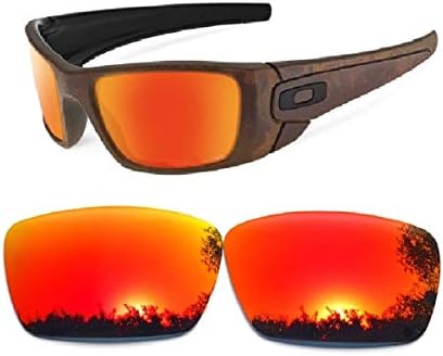 Galaxy Replacement lenses For Oakley Fuel Cell Polarized Red 100% UVAB
