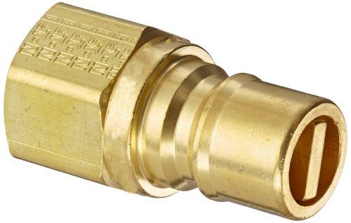 Eaton Hansen 100508 Brass Gas Mate Series, Coupler Plug, 1/2