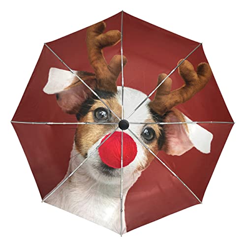 Parapluie automatique pliant motif Noël, le cadeau idéal pour femme et fille