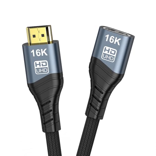 chenyang HDMI 16K�P�[�u�� 3.28�t�B�[�g/1.0m�AHDMI 2.2 ������ 96Gbps �����b�L �ґg�P�[�u�� DSC�A8K@120Hz�AHDR 10+�AHBR3�ADSC 1.2a��16K@60Hz�ɑΉ�