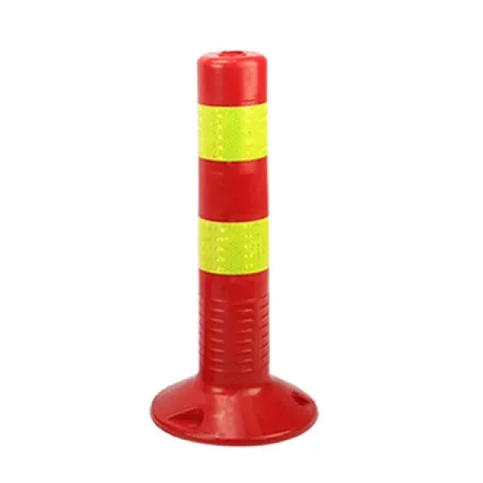 HCZKIUJY Parking Bollards - High Visibility Warning Barrier for Driveways and Car Parks, 2-Pack (Yellow 45Cm)