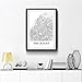 Produktbild DOUYUAN Den HAAG Karte drucken Niederlande Holland Karte Kunst Poster Stadt Straße Straßenkarte Kunst Leinwand Gemälde Bild Home Room Wall Art Decor 70x100cm