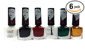 Glavon Qubee Super Dry Mini 6 Nail Polish Polish for Girls, 6ml each [ Special Pack of 6 Items ]