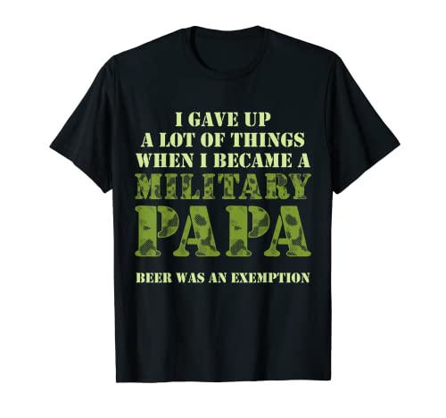 Military Papa Freedom Memorial Day T-Shirt