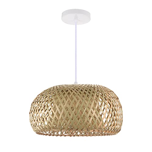 Lustre en rotin tressé pour adoucir une lumière trop vive