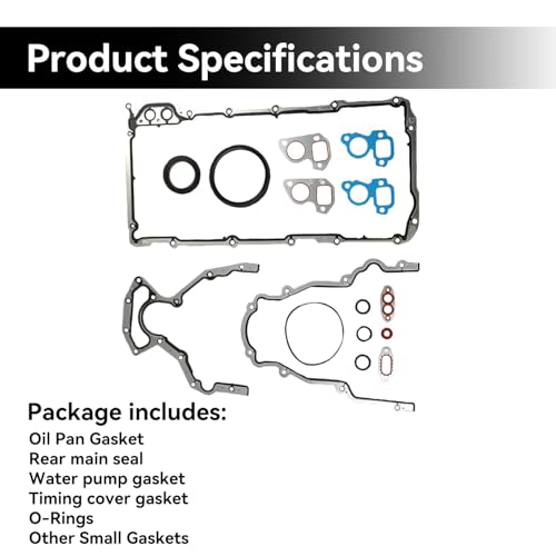 Image of Lower Gasket Set for Chevrolet Buick GMC 4.8L 5.3L 5.7L 6.0L 6.2L | For Hummer Pontiac LS1 LS2 LS3 LS4 LS5 LS6 CS5975A CS9284