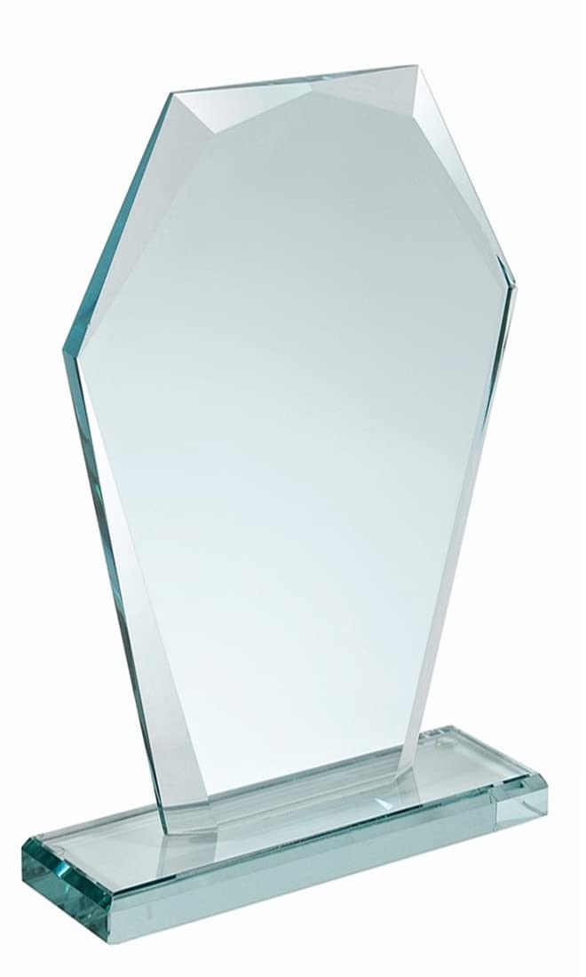 Crystal Trophy Award, Upright Hexagonal Shaped
